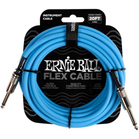 Cabo Para Instrumento 6m Azul P06417 Ernie Ball