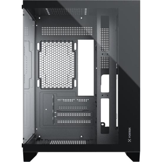 Gabinete Gamer Fortrek Clarity Preto Lateral Vidro