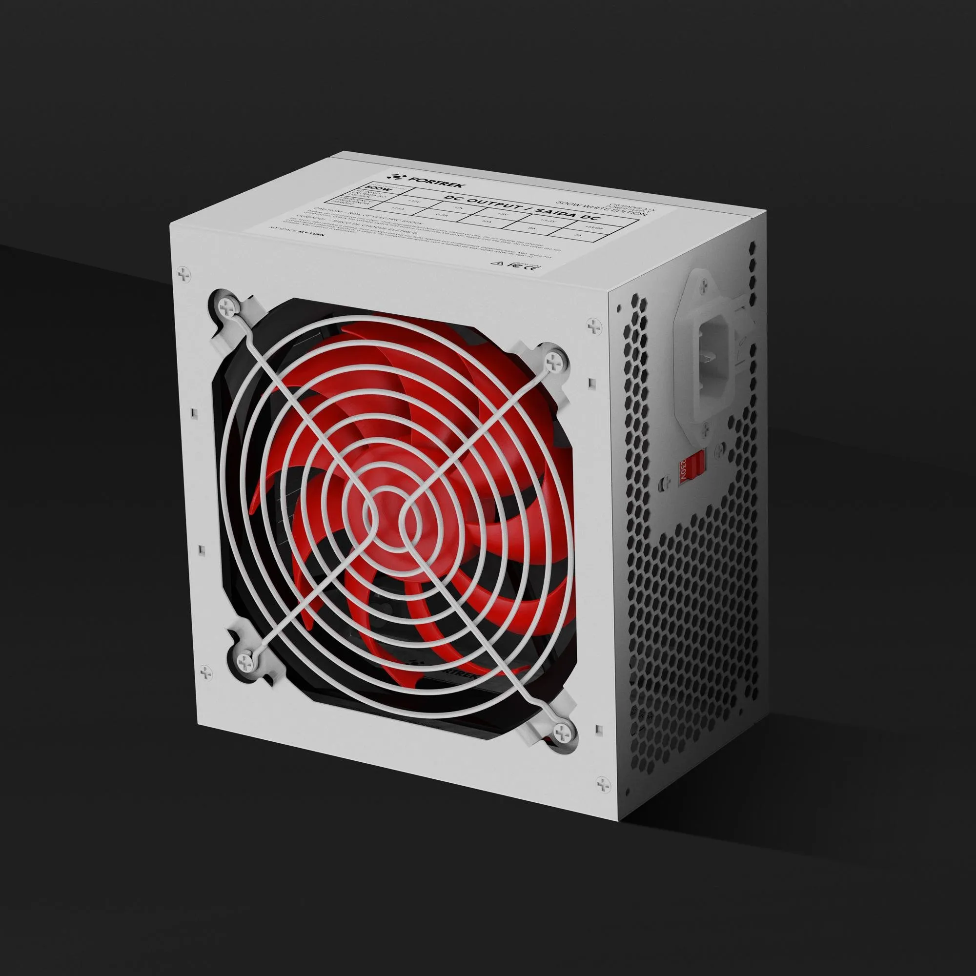 Fonte Gamer ATX Fortrek Crusader 500W Branca