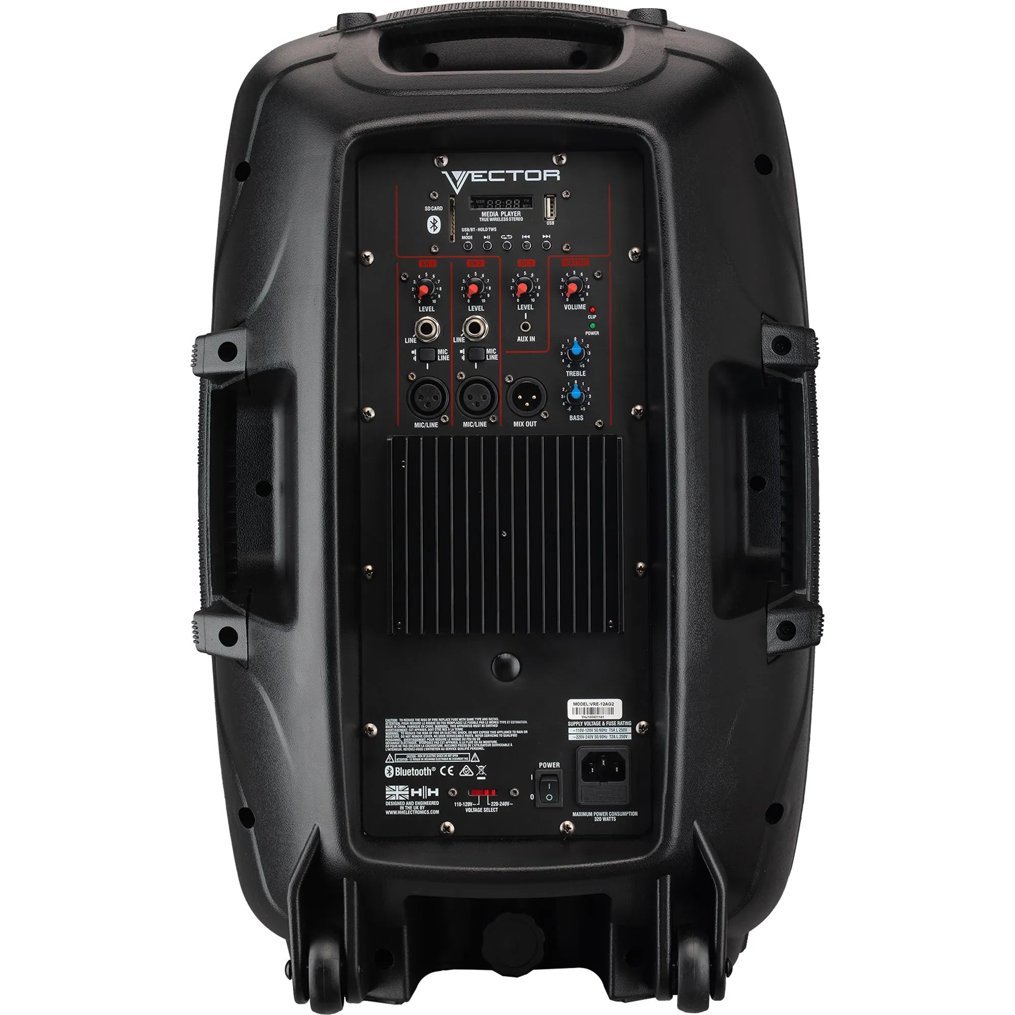 Caixa de Som Ativa HH VRE-12AG2 12" 800w