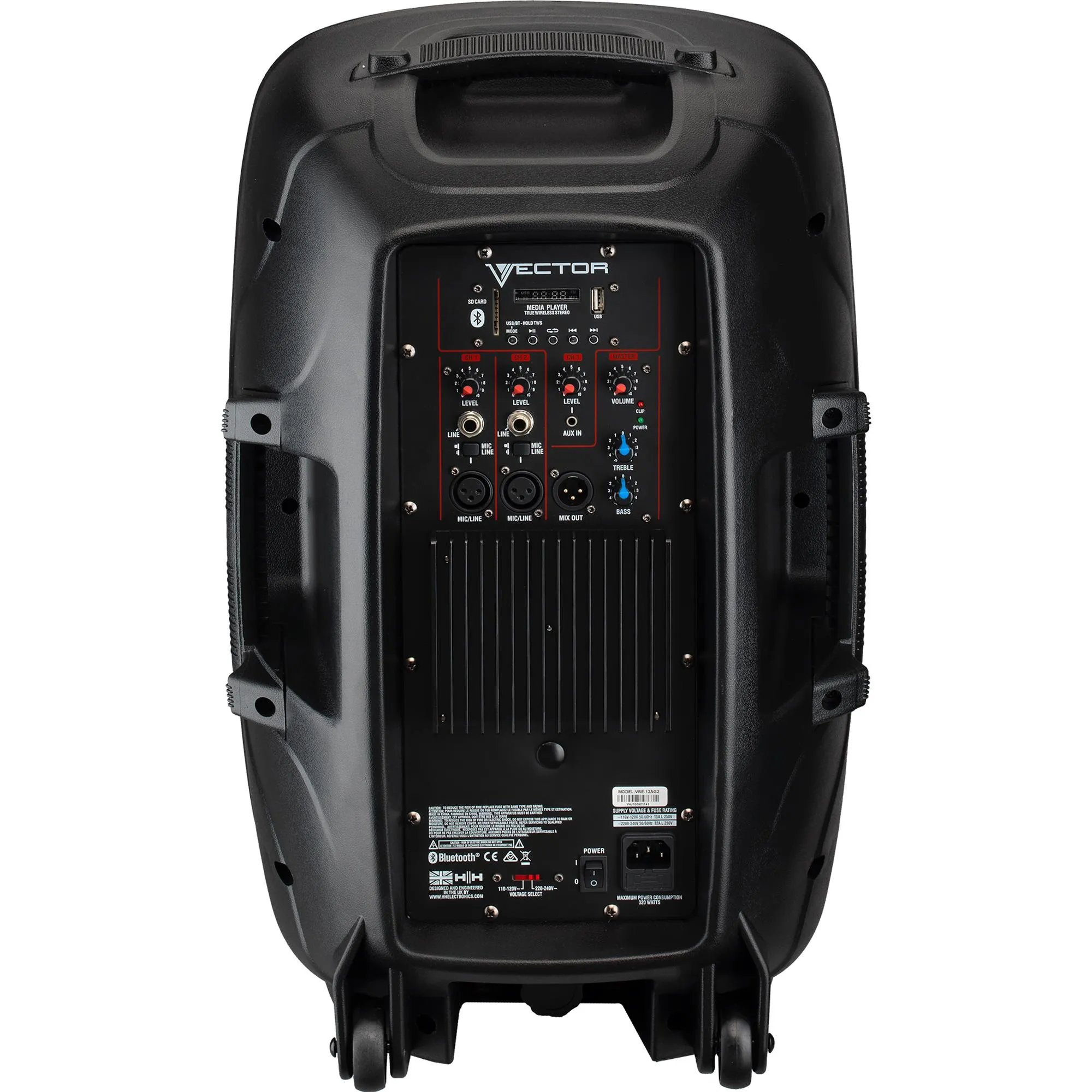 Caixa de Som Ativa HH VRE-12AG2 12" 800w