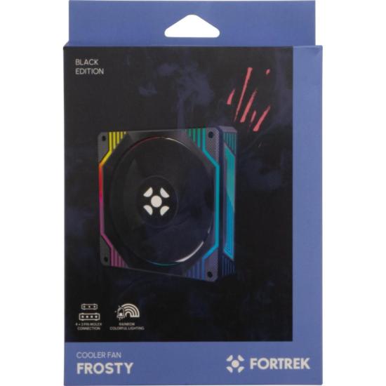 Cooler Fan Fortrek Frosty Rainbow Preto