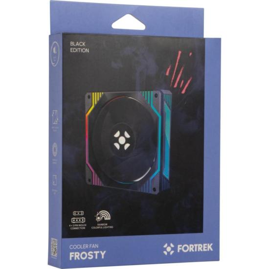 Cooler Fan Fortrek Frosty Rainbow Preto