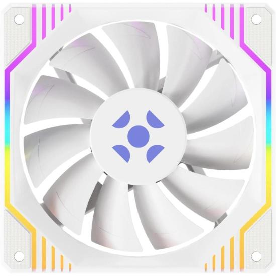 Cooler Fan Fortrek Frosty Rainbow Branco