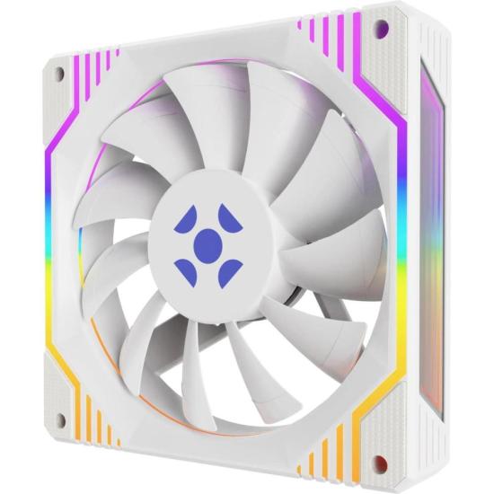 Cooler Fan Fortrek Frosty Rainbow Branco