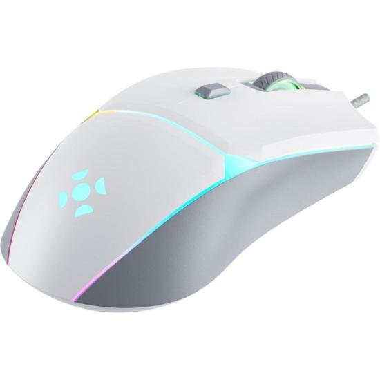 Mouse Gamer Fortrek Crusader 12800Dpi Branco