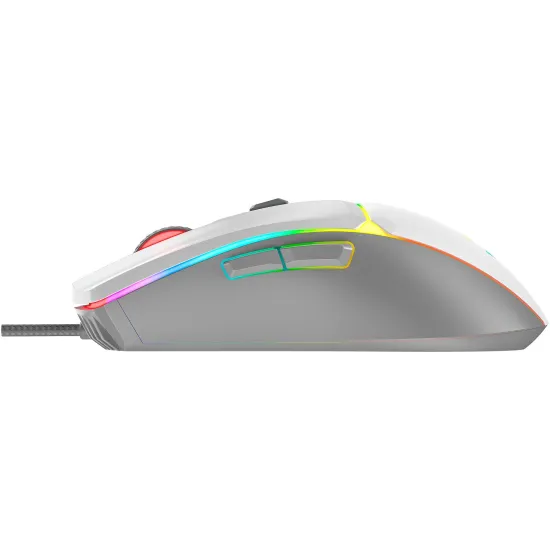 Mouse Gamer Fortrek Crusader 12800Dpi Branco