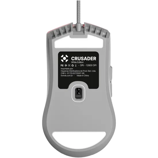 Mouse Gamer Fortrek Crusader 12800Dpi Branco