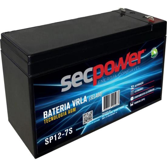 Bateria Selada 12V 7Ah SP12-7S SecPower