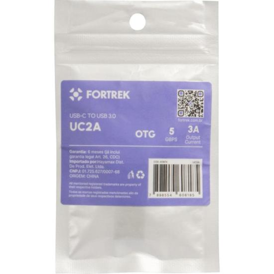 Adaptador USB-C Para USB-A Fortrek UC2A