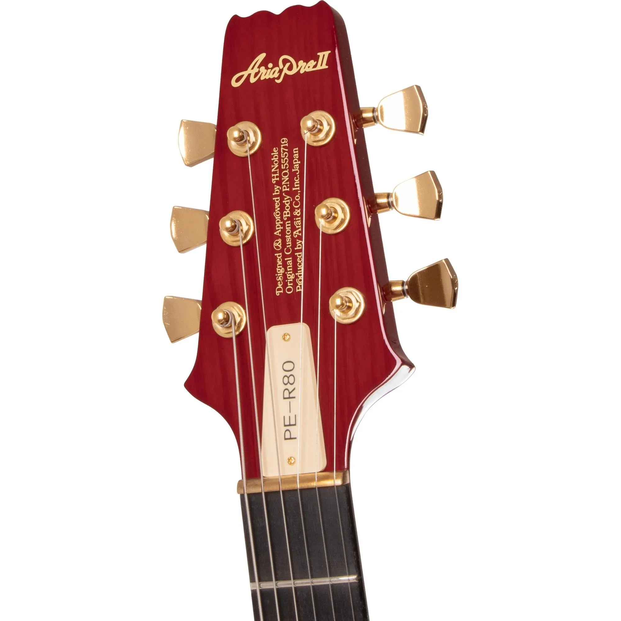 Guitarra Aria Pro PE-R80 See-Through Red