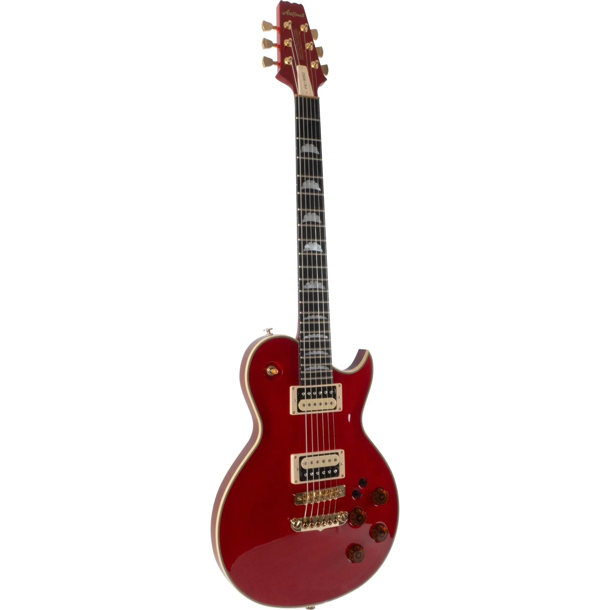 Guitarra Aria Pro PE-R80 See-Through Red