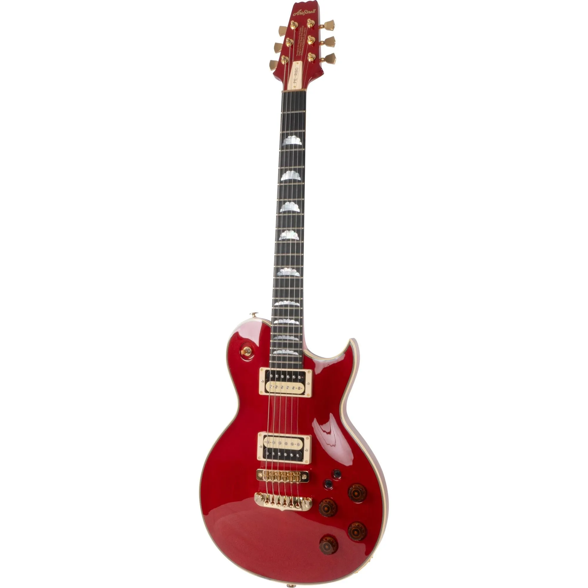 Guitarra Aria Pro PE-R80 See-Through Red