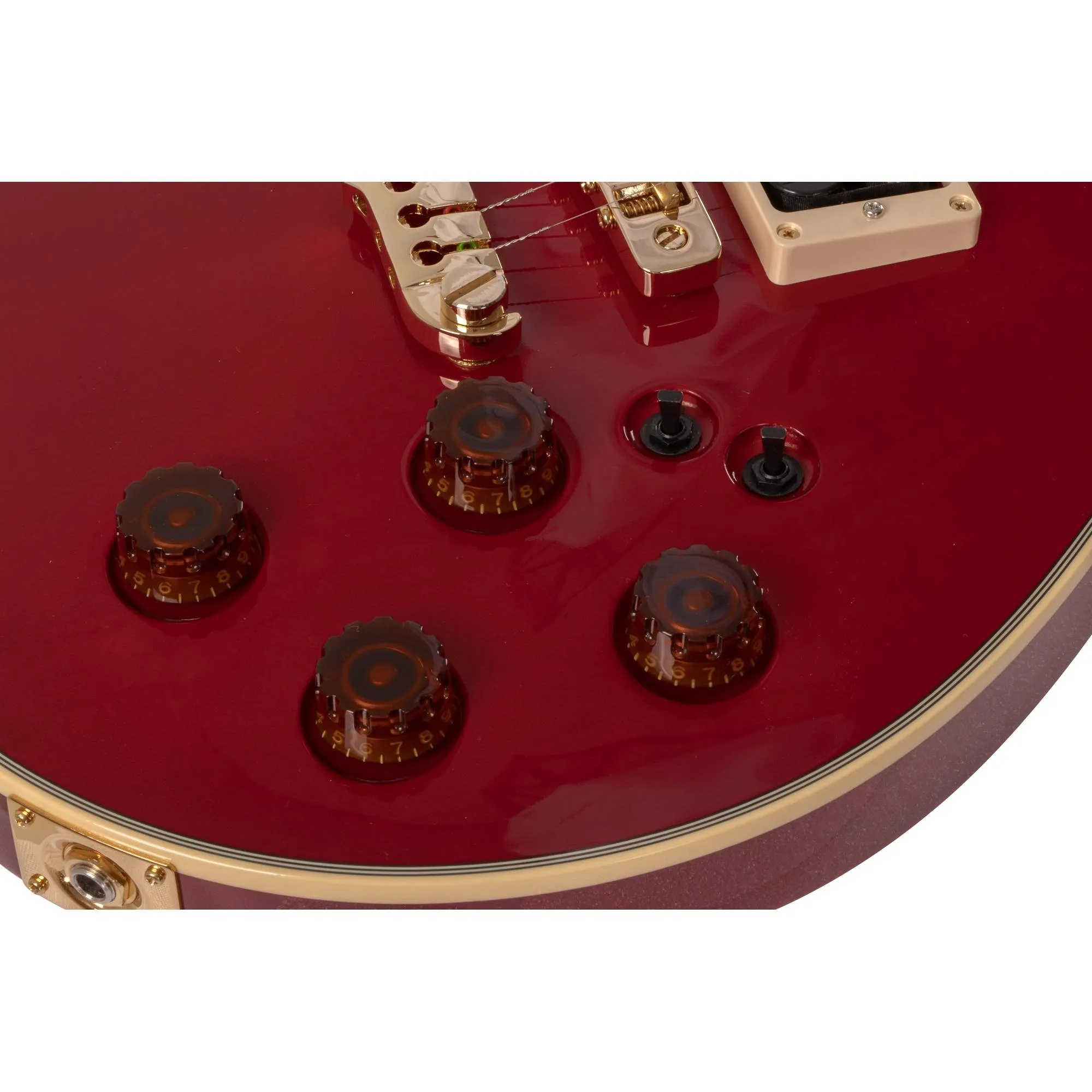 Guitarra Aria Pro PE-R80 See-Through Red