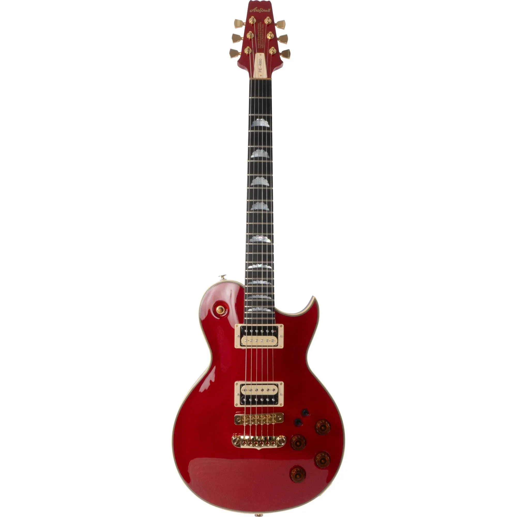 Guitarra Aria Pro PE-R80 See-Through Red