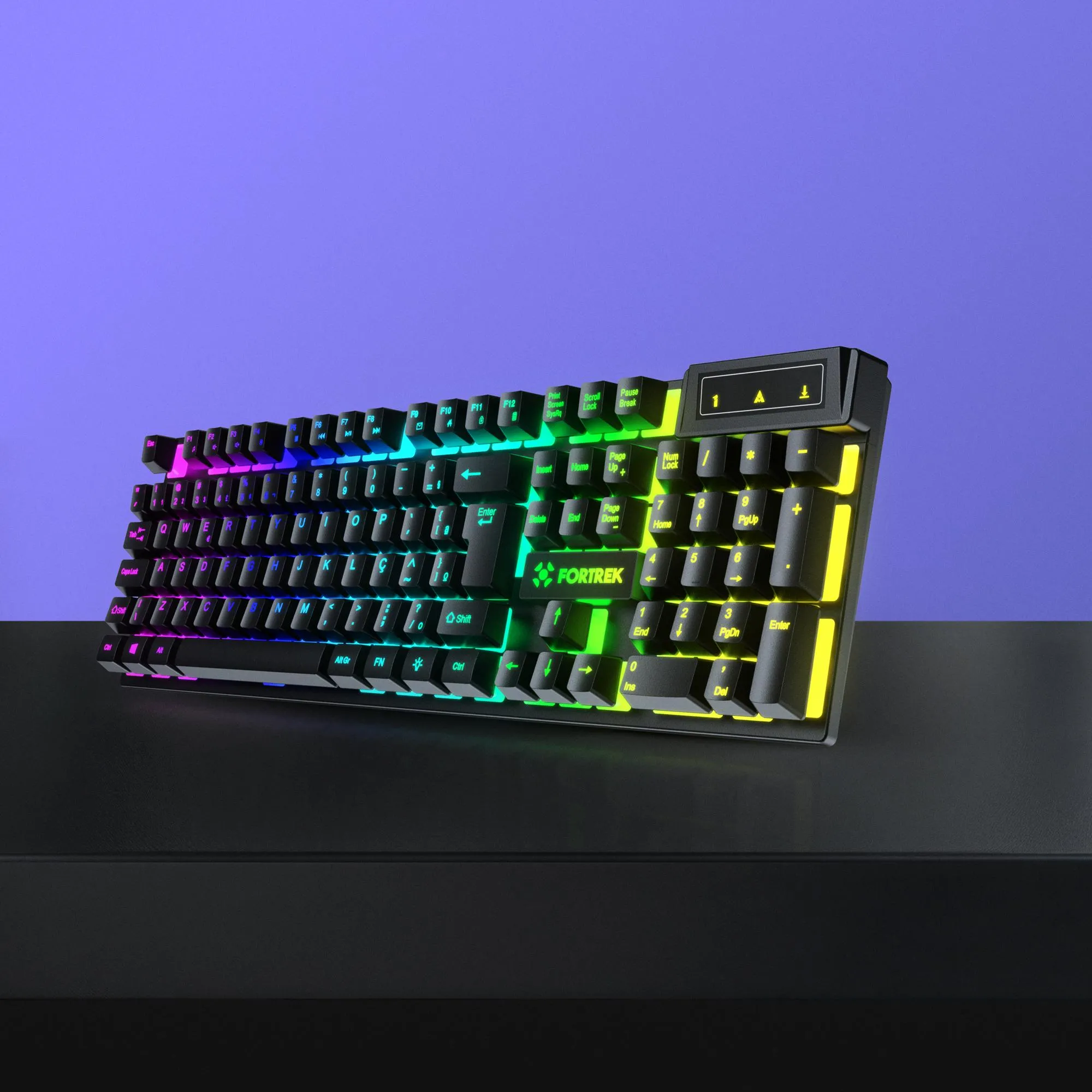 Teclado Gamer Fortrek Fearless 100 Fullsized Preto