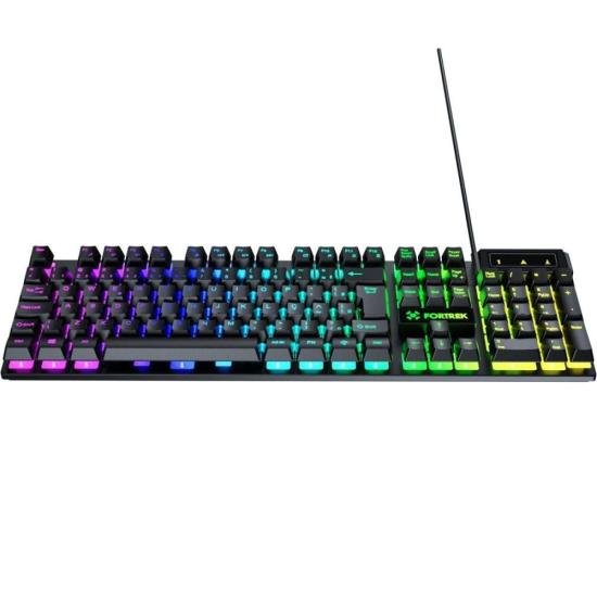 Teclado Gamer Fortrek Fearless 100 Fullsized Preto