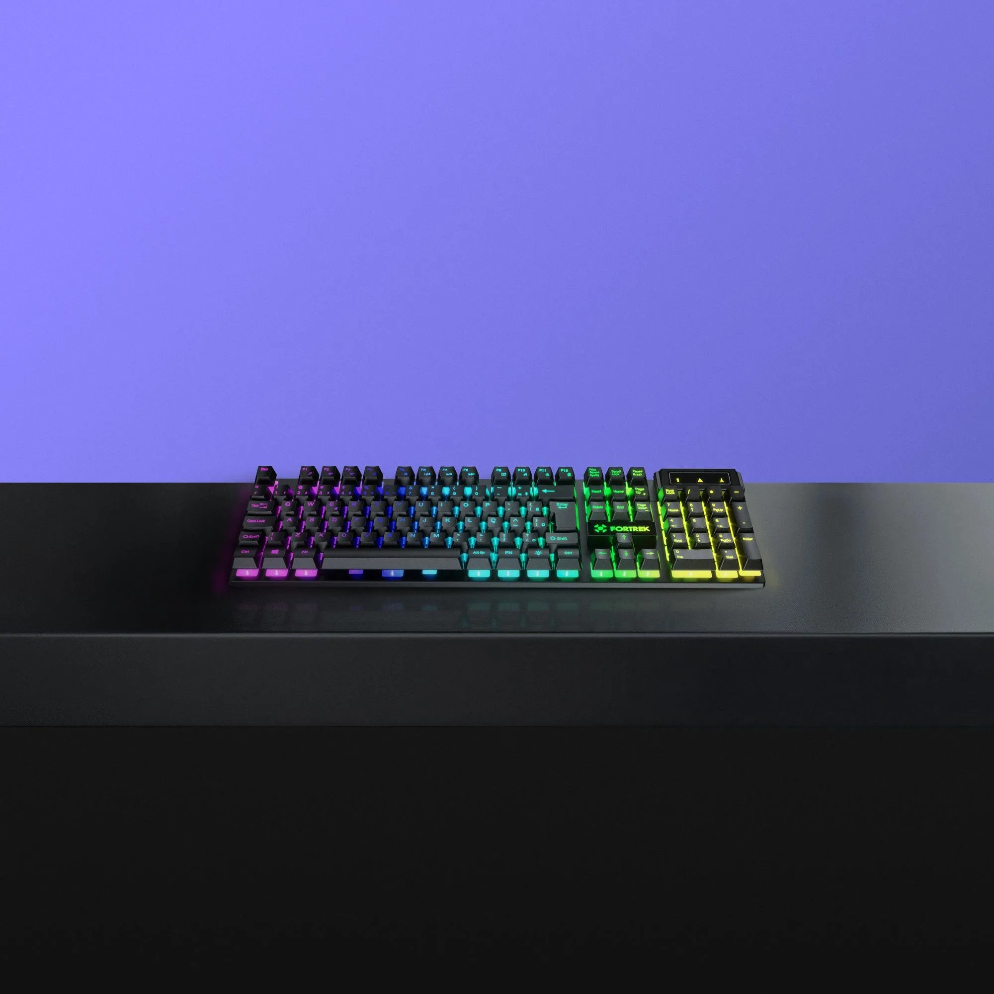 Teclado Gamer Fortrek Fearless 100 Fullsized Preto