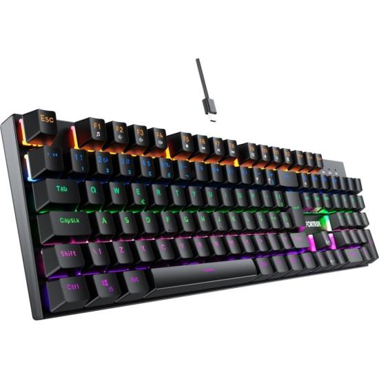 Teclado Gamer Mecânico Fortrek Gravity 100 Fullsized Preto