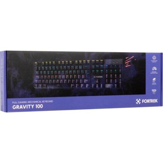 Teclado Gamer Mecânico Fortrek Gravity 100 Fullsized Switch Outemu Red