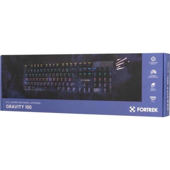 Teclado Gamer Mecânico Fortrek Gravity 100 Fullsized Switch Outemu Red