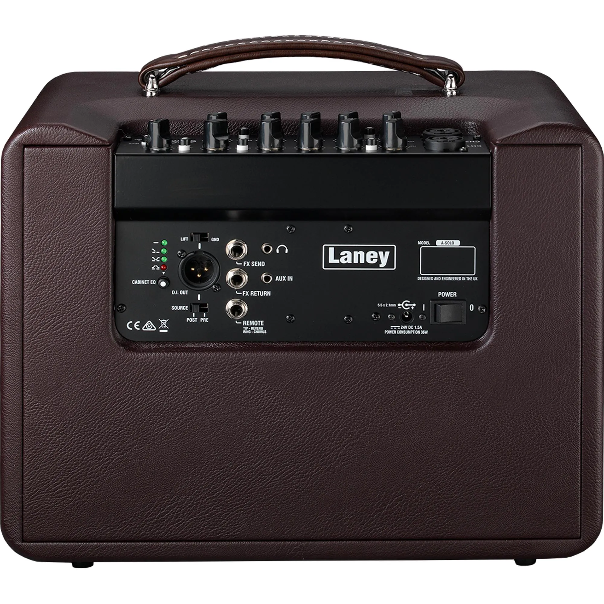 Amplificador Para Violão Laney A-SOLO Marrom 60w