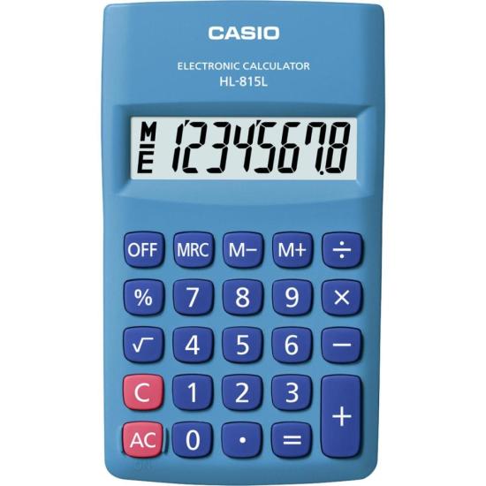 Calculadora de Bolso Casio HL815L 8 Dígitos Azul