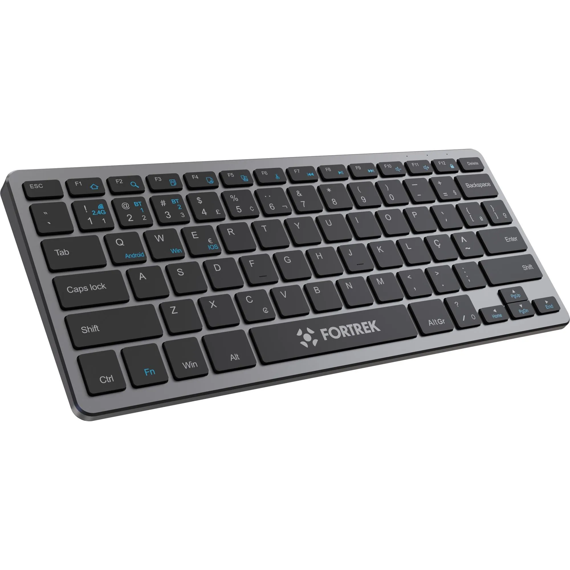 Teclado Office Fortrek KB11 Compact Bluetooth Preto