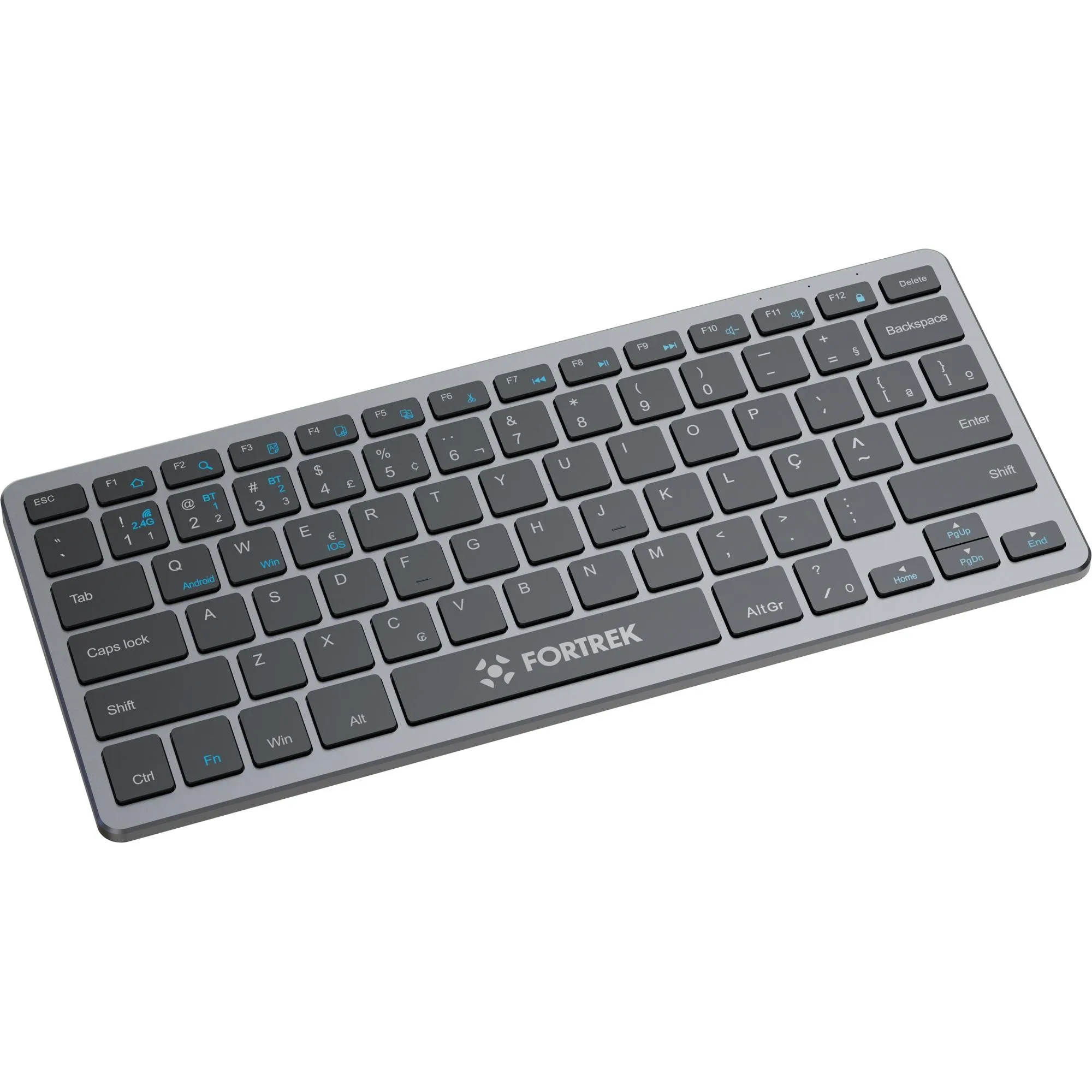 Teclado Office Fortrek KB11 Compact Bluetooth Preto
