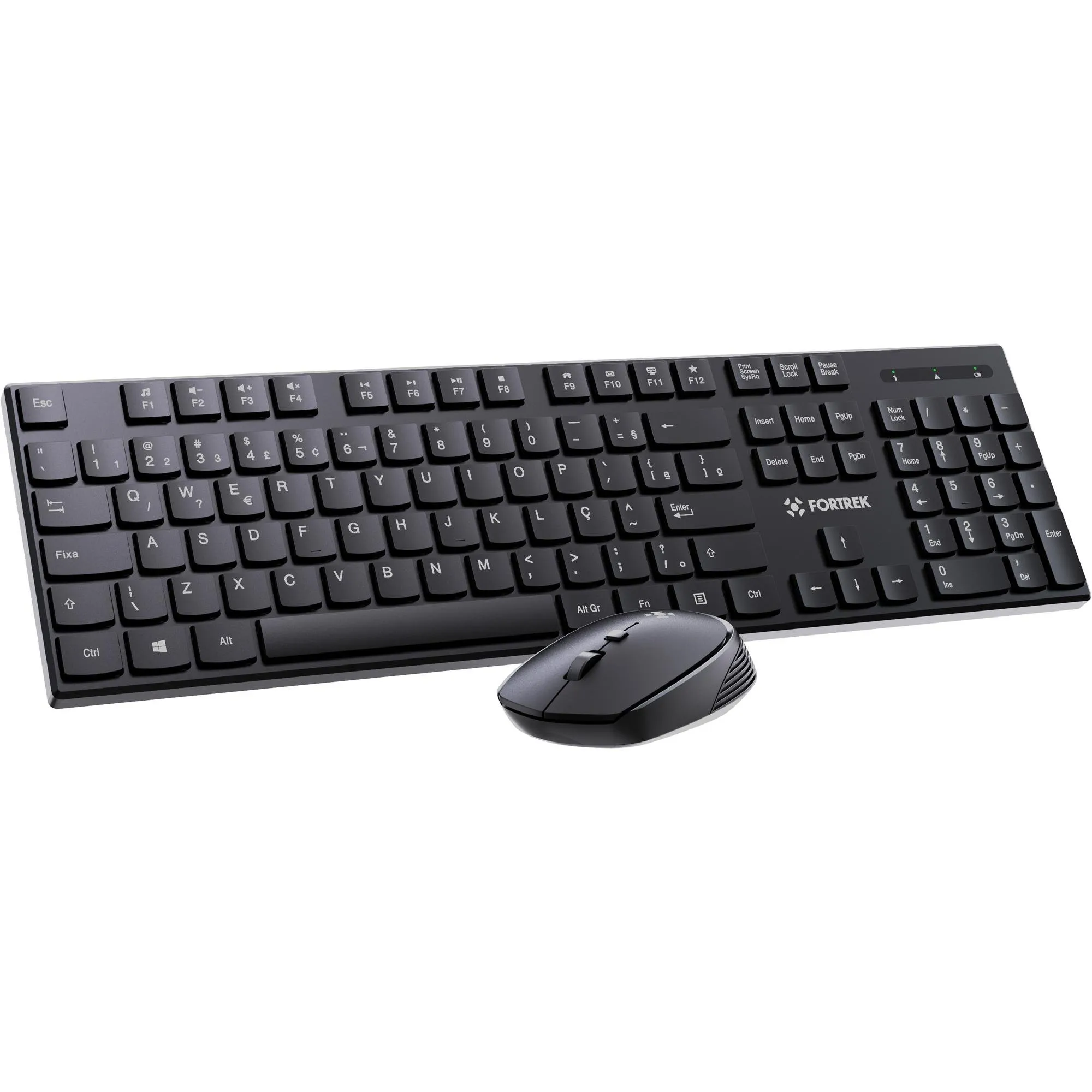 Kit Mouse e Teclado Fortrek CW11 Wireless Preto