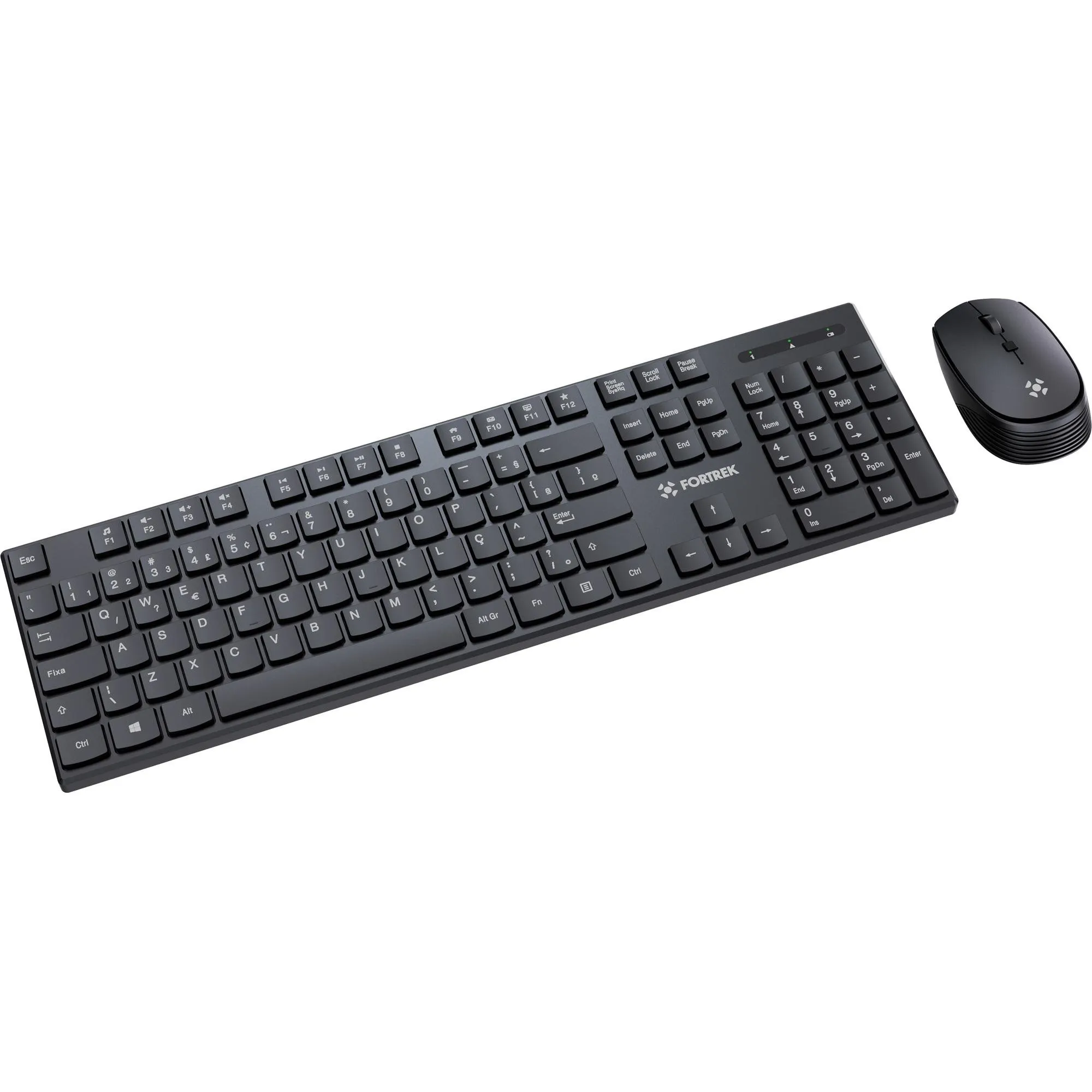 Kit Mouse e Teclado Fortrek CW11 Wireless Preto