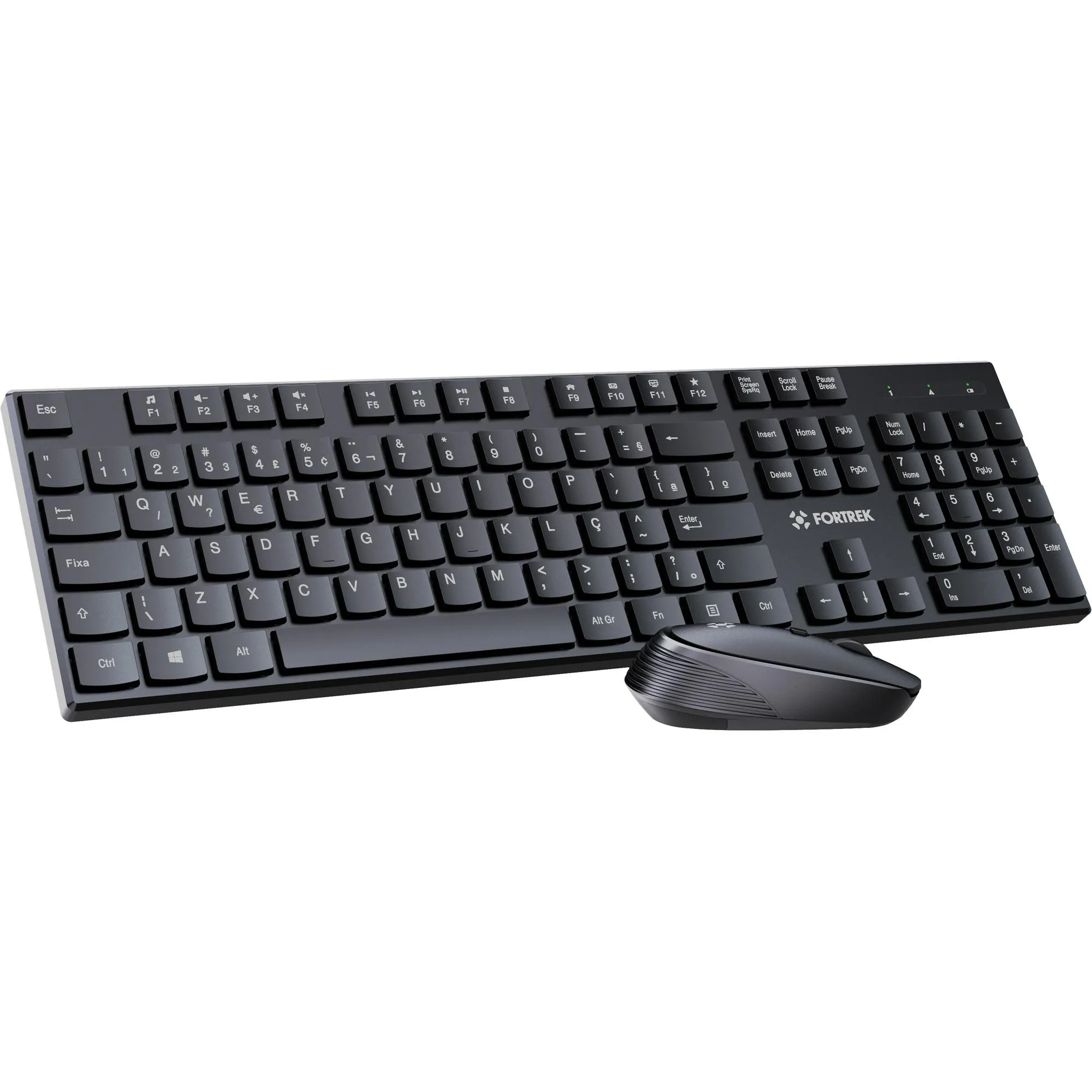 Kit Mouse e Teclado Fortrek CW11 Wireless Preto