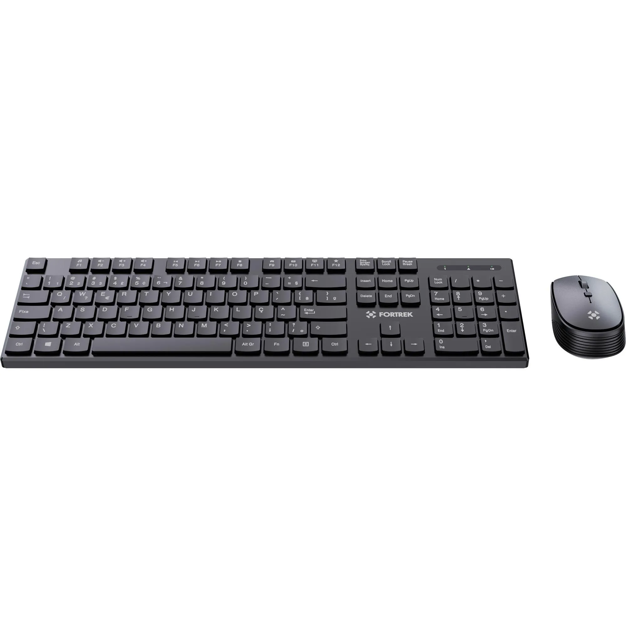 Kit Mouse e Teclado Fortrek CW11 Wireless Preto