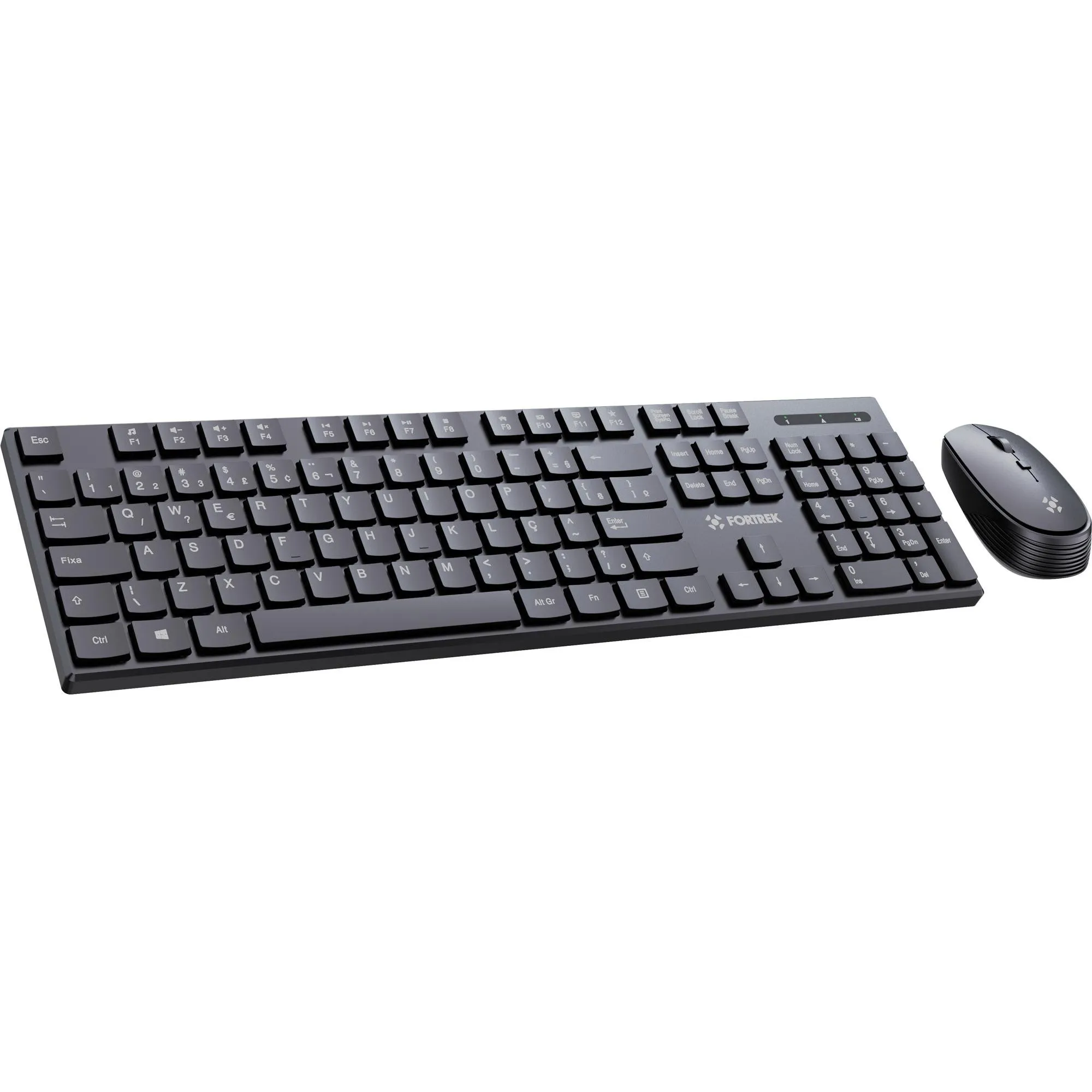 Kit Mouse e Teclado Fortrek CW11 Wireless Preto
