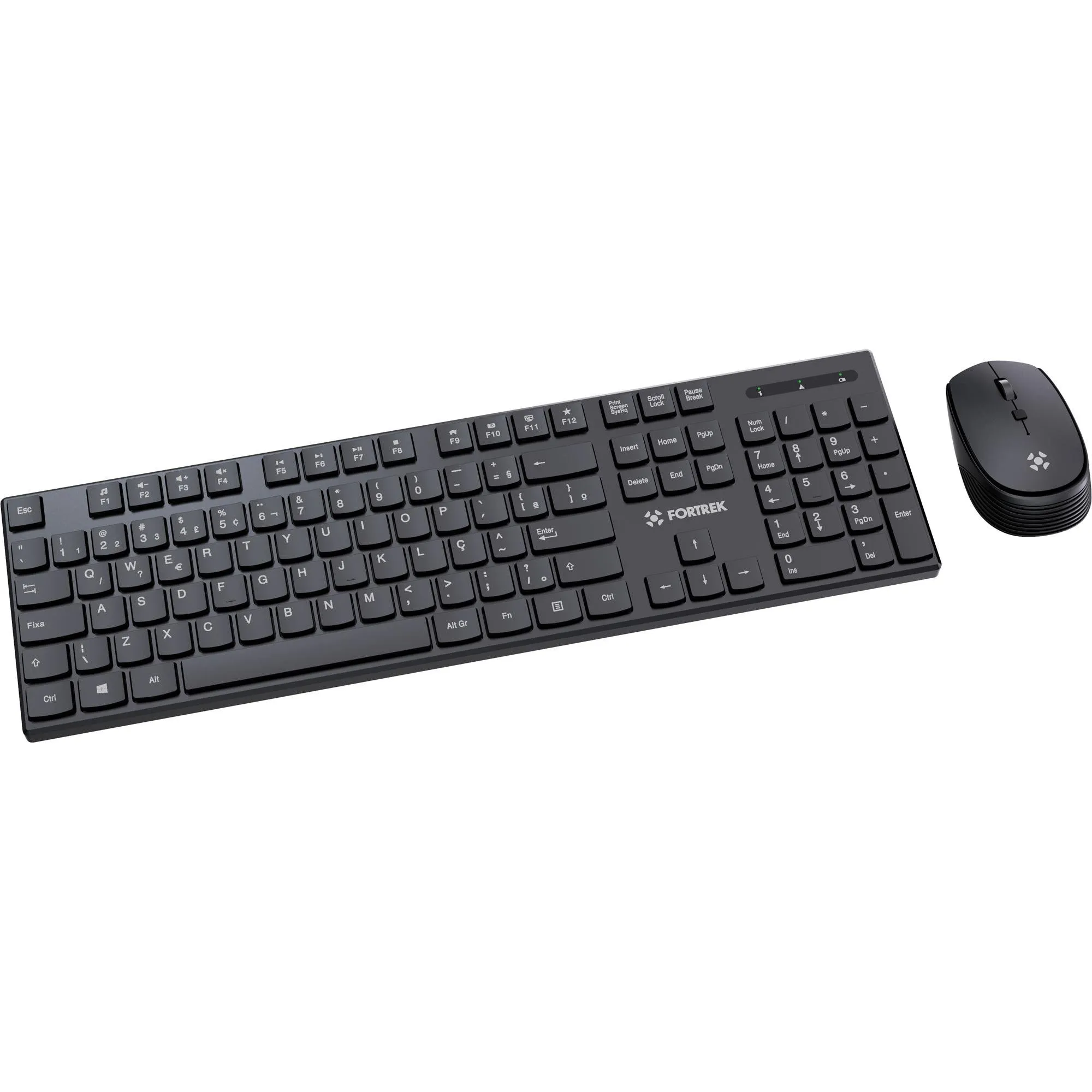 Kit Mouse e Teclado Fortrek CW11 Wireless Preto