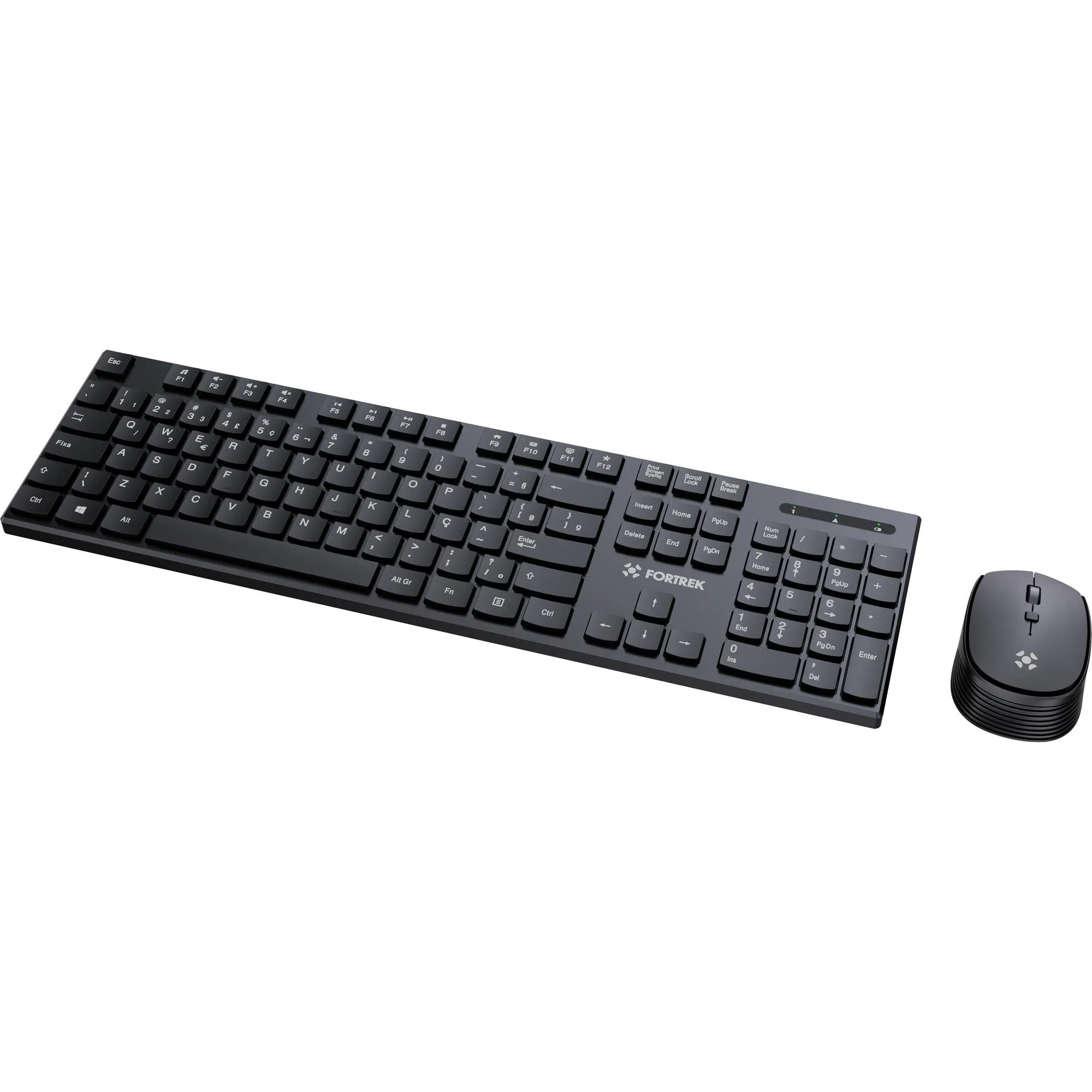 Kit Mouse e Teclado Fortrek CW11 Wireless Preto