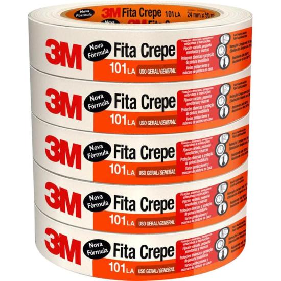 Fita Crepe 24x50 101LA Bege 3M