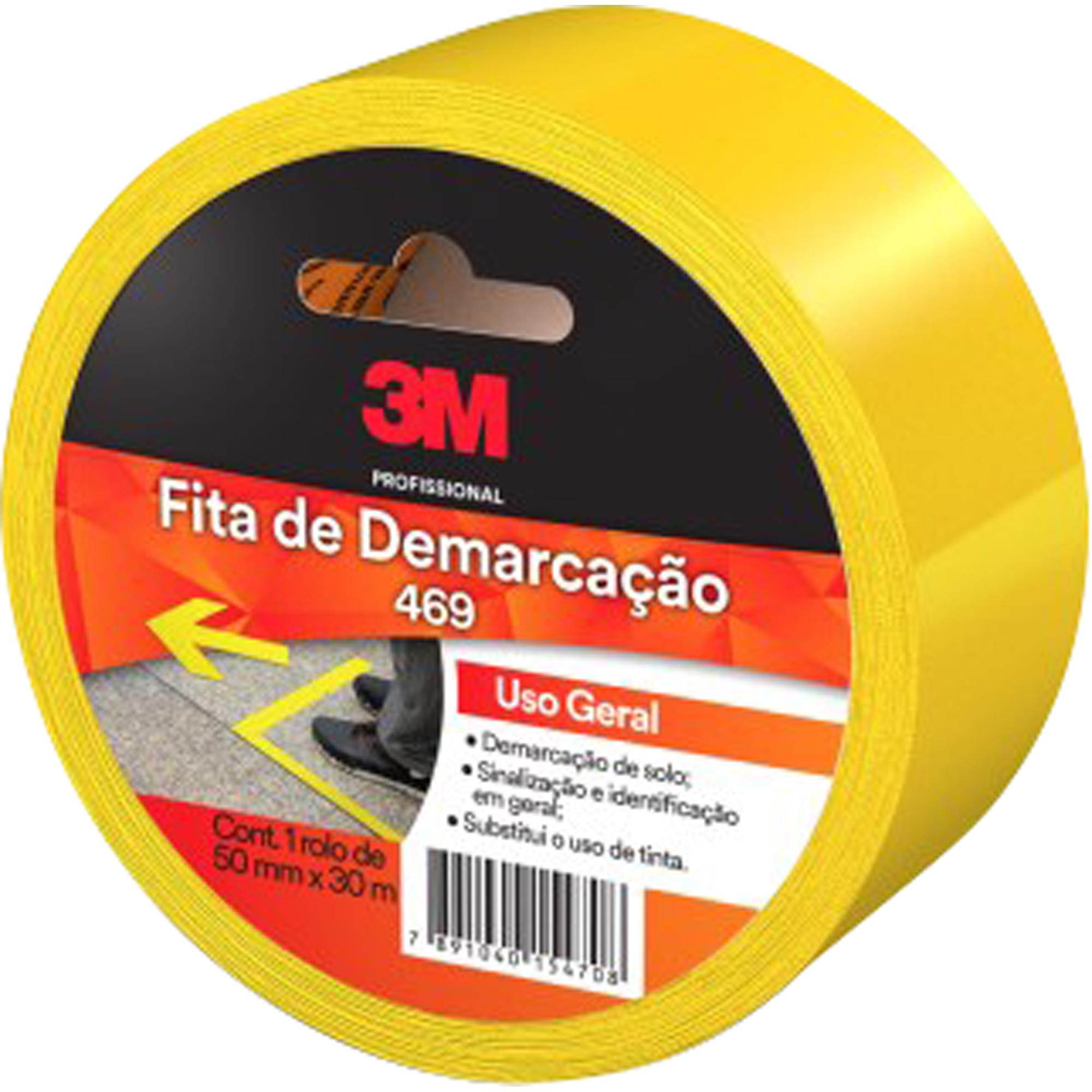 Fita de Demarcação 50mmx30m Amarela 3M