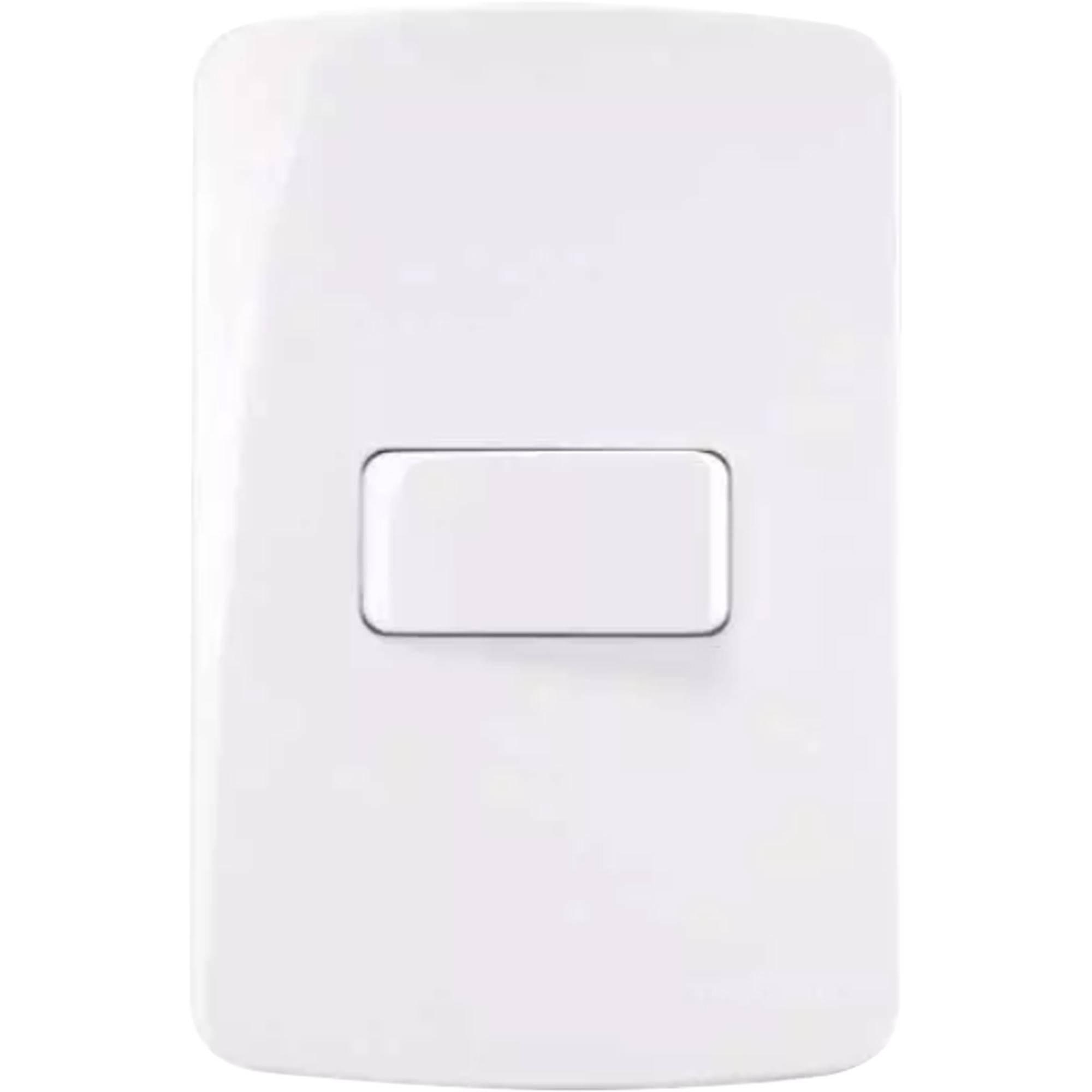 Conjunto 1 Interruptor Simples 10A B3 4x2 Branco Margirius