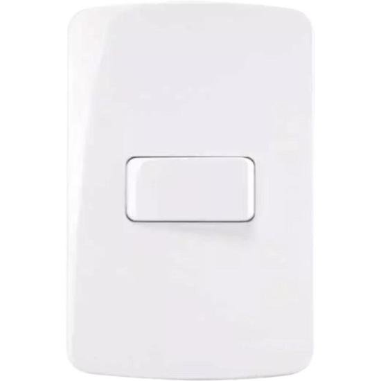 Conjunto 1 Interruptor Simples 10A B3 4x2 Branco Margirius