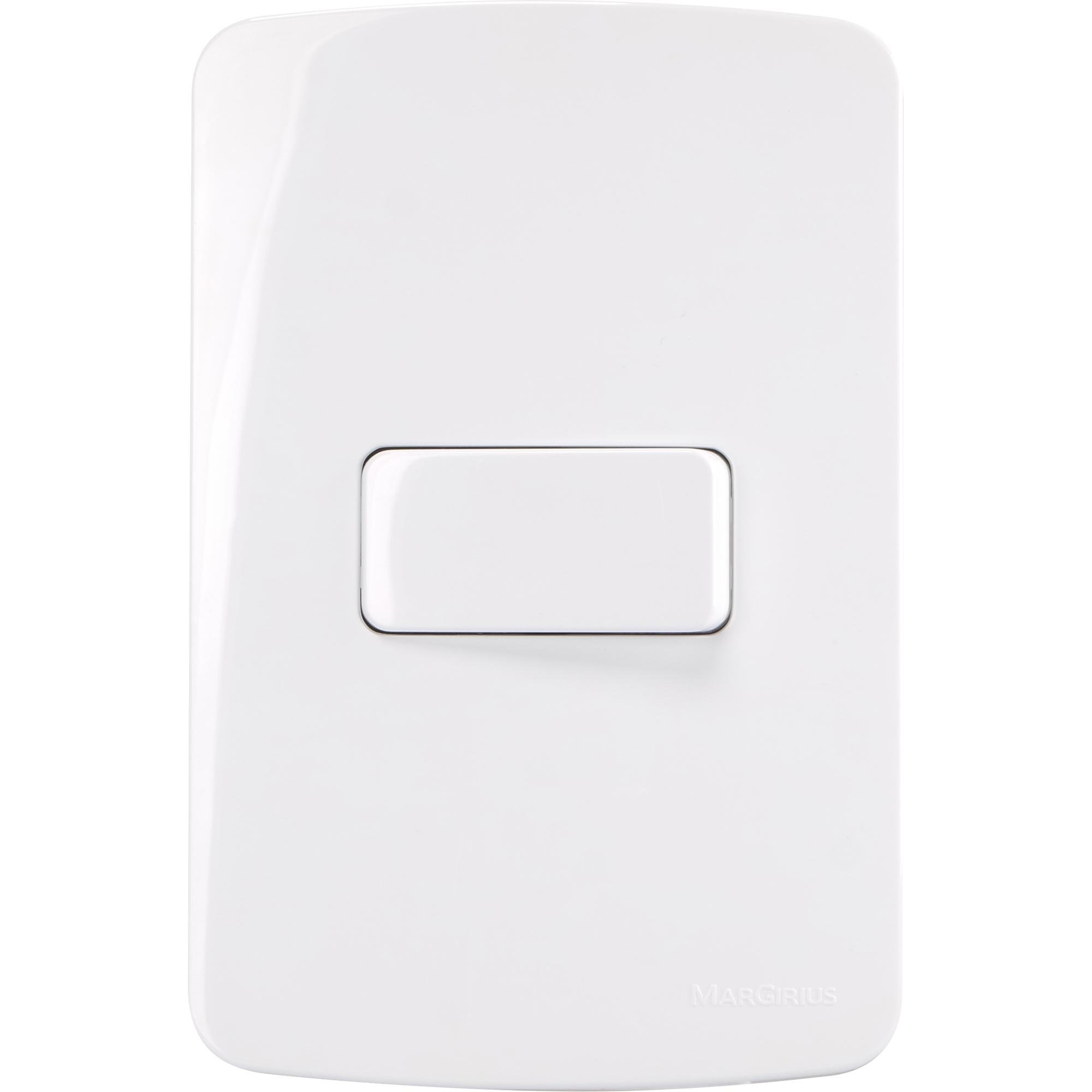 Conjunto 1 Interruptor Paralelo B3 10A 4x2 Branco Margirius