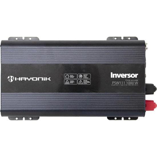 Inversor de Onda Senoidal Hayonik PSW111 1000W 12V/127V USB
