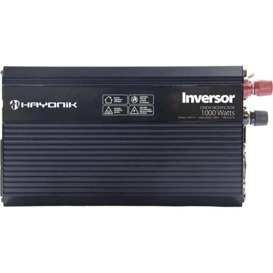 Inversor de Onda Modificada Hayonik MSW PW 1000W 12V/220V USB