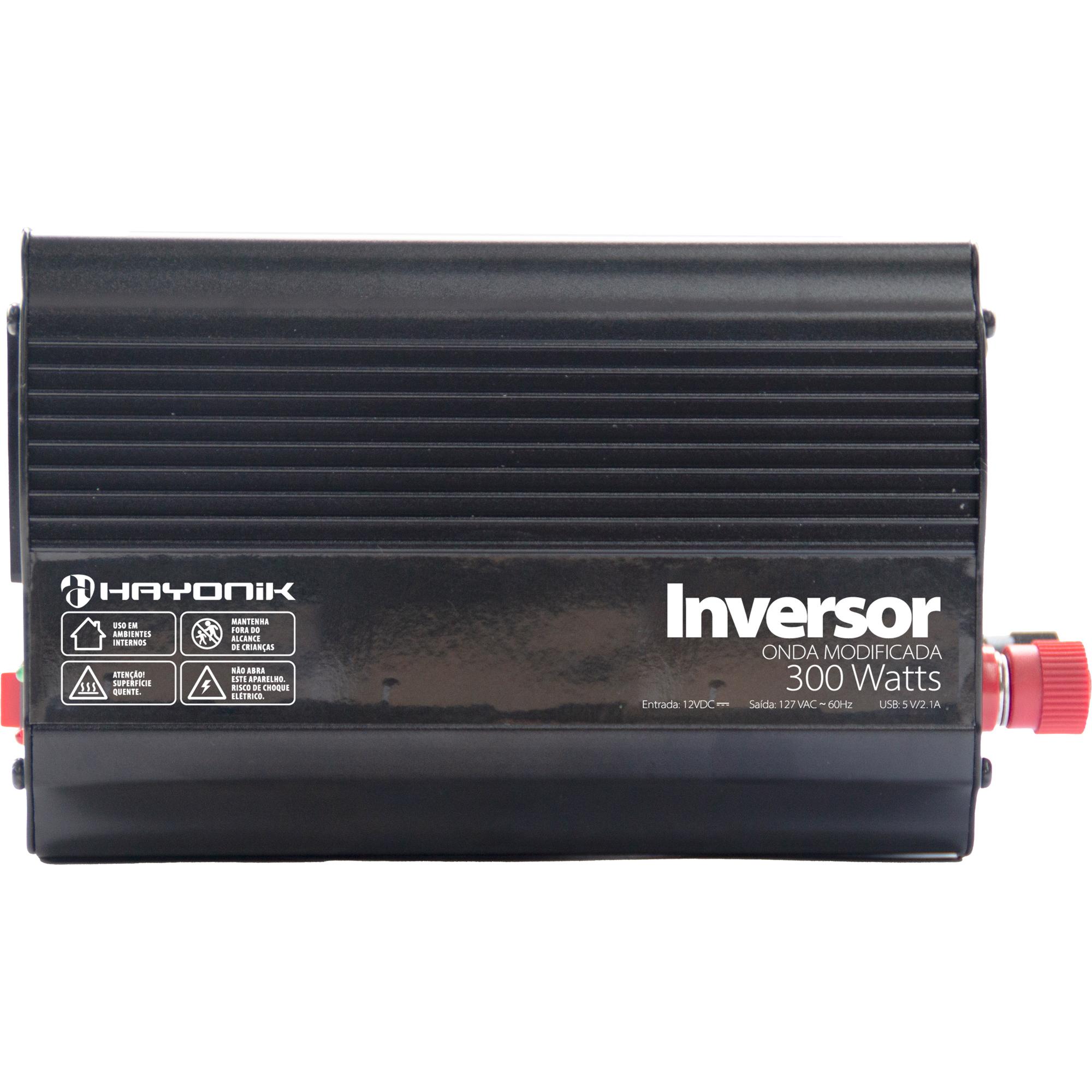 Inversor de Onda Modificada Hayonik MSW1103 300W 12V/127V USB