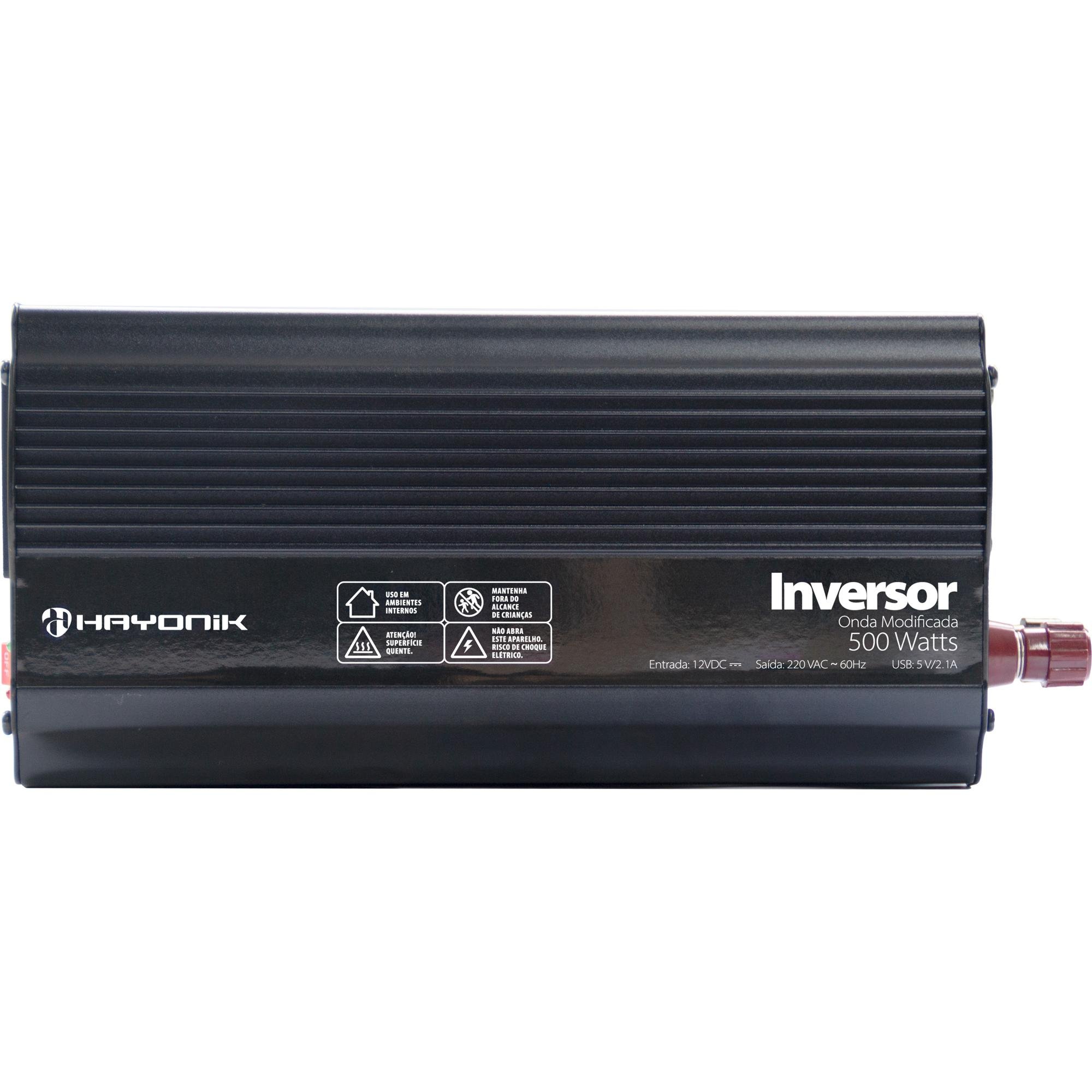 Inversor de Onda Modificada Hayonik MSW1205 500W 12V/220V USB