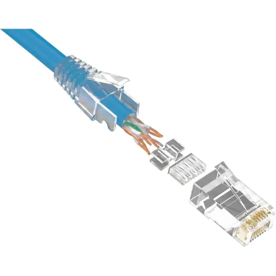 Cabo de Rede Patch Cord Cat6 Fortrek FKCAT6 1,5m Internet Azul