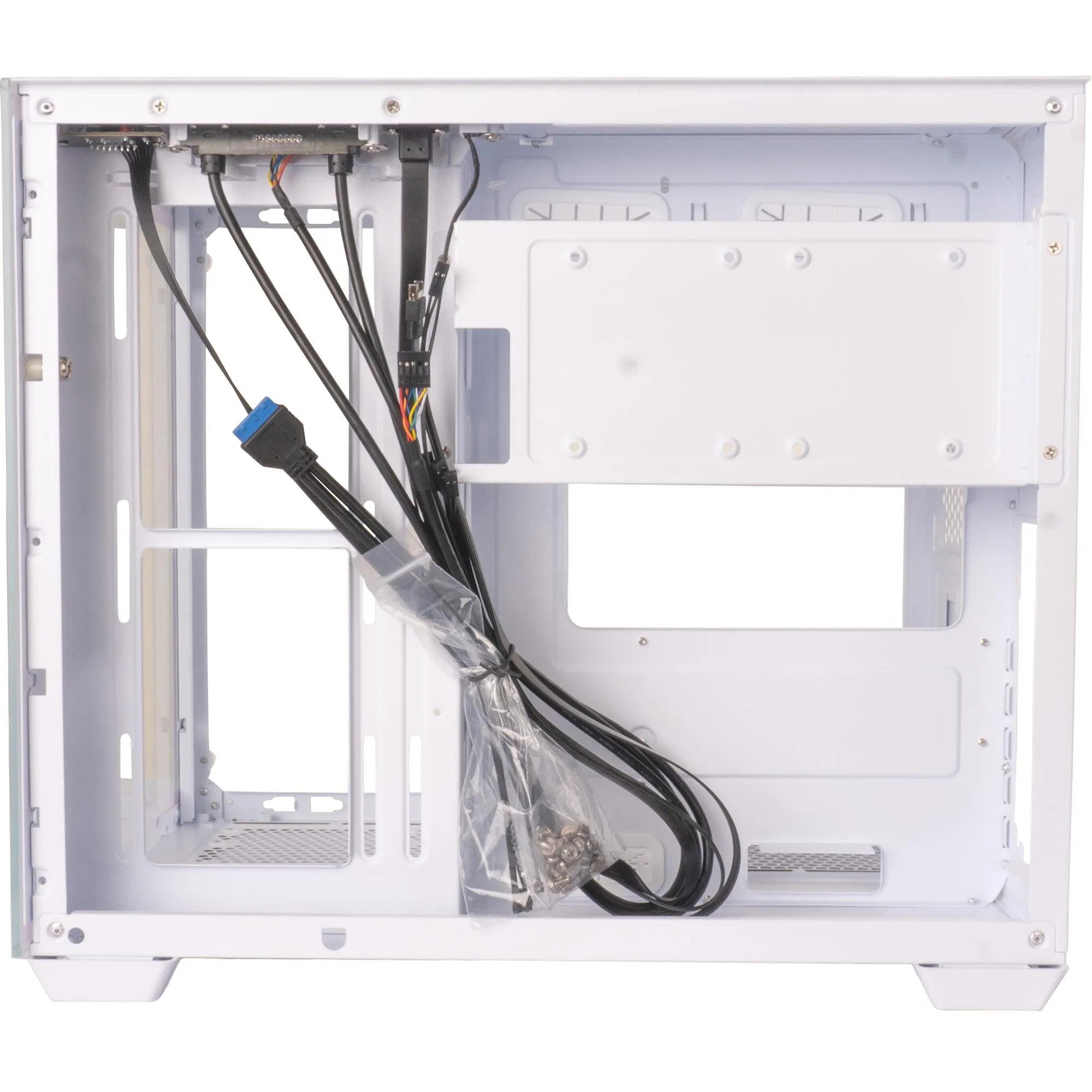Gabinete Gamer Aerocool Dryft Branco Lateral Vidro