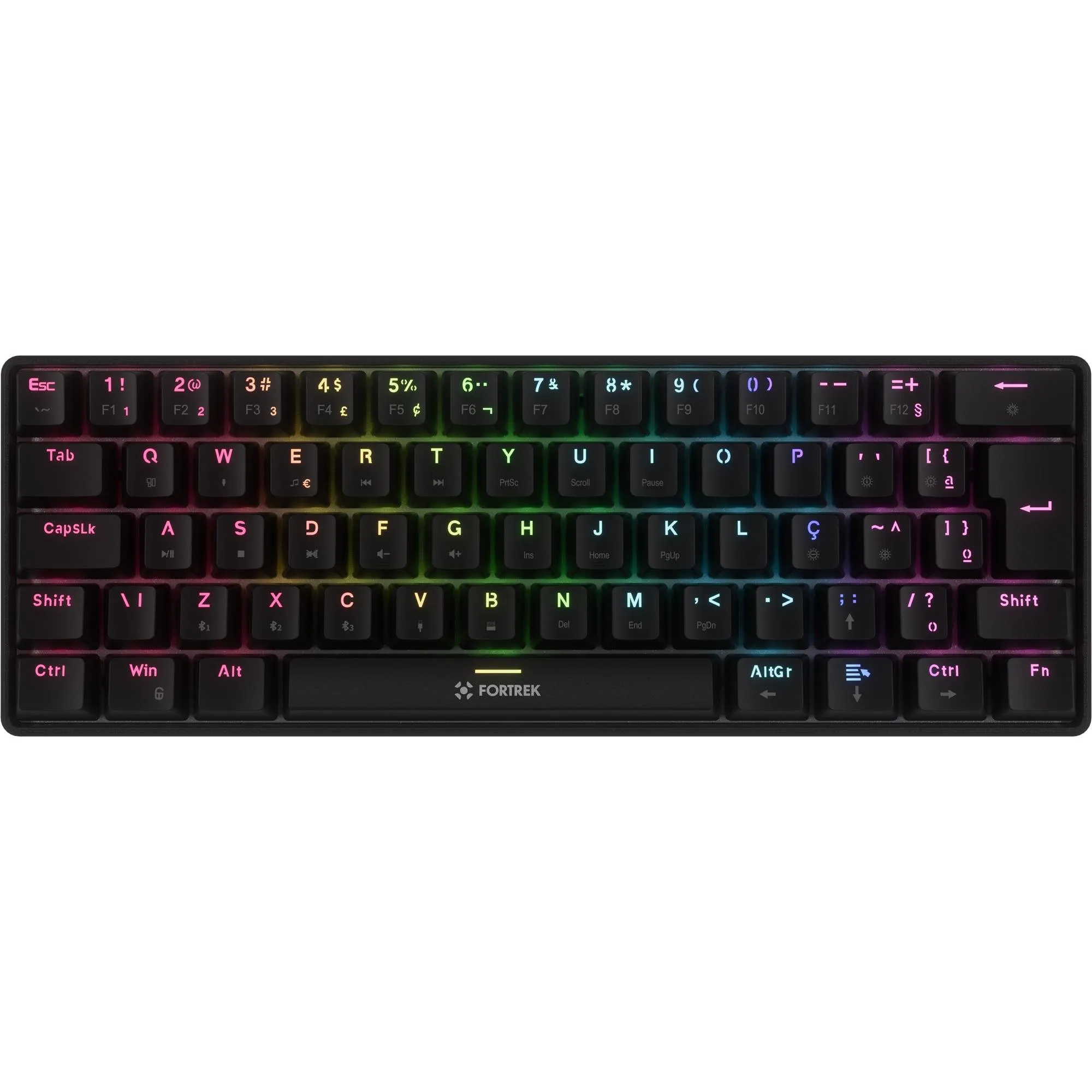 Teclado Mecânico Fortrek Gravity Air Compact Wireless Preto