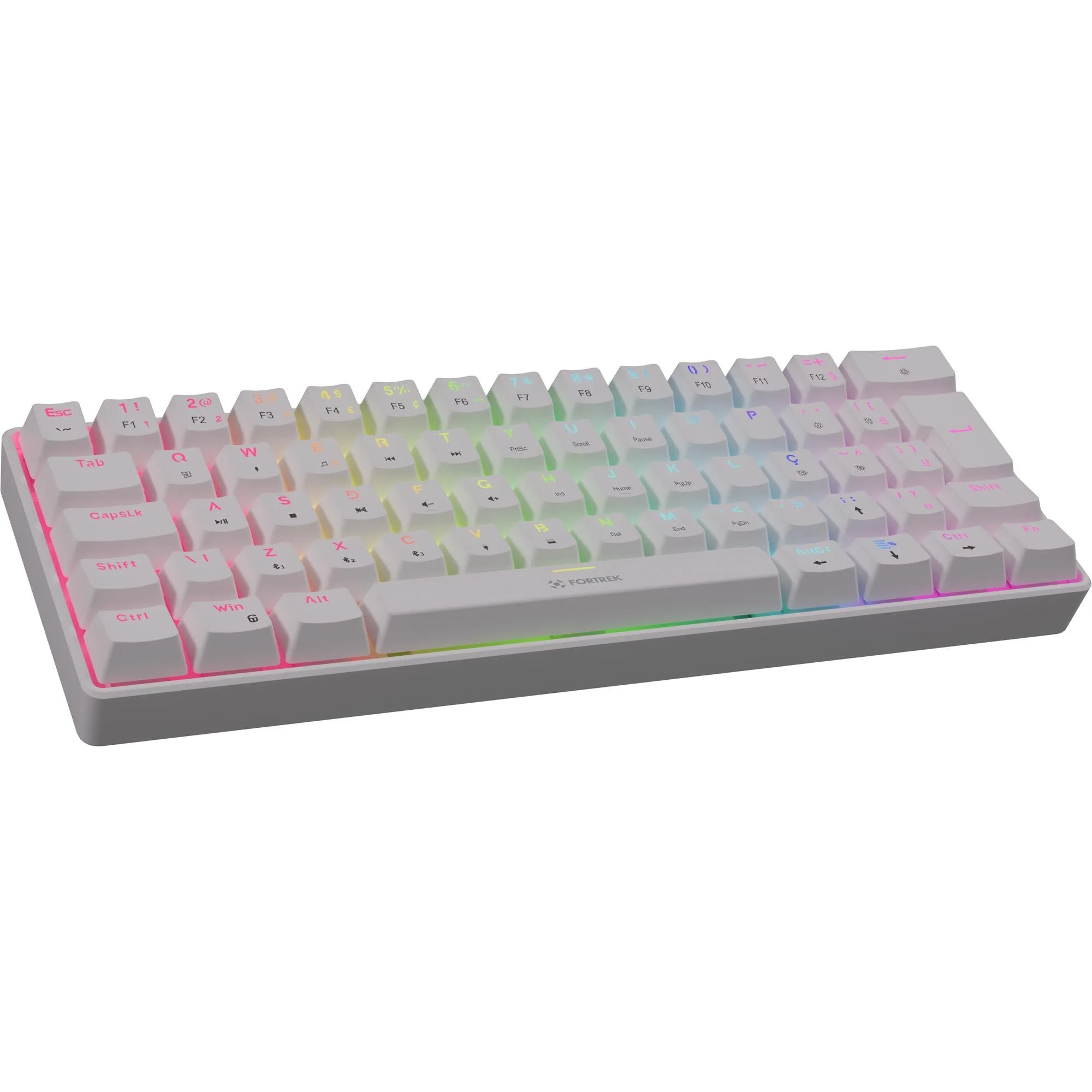 Teclado Mecânico Fortrek Gravity Air Compact Wireless Branco