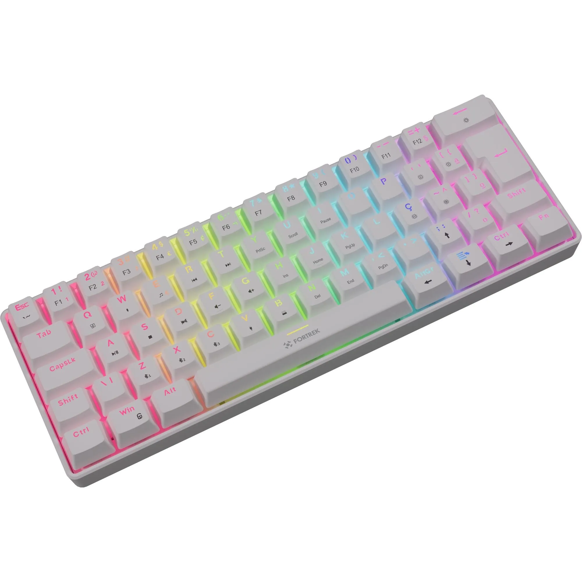Teclado Mecânico Fortrek Gravity Air Compact Wireless Branco